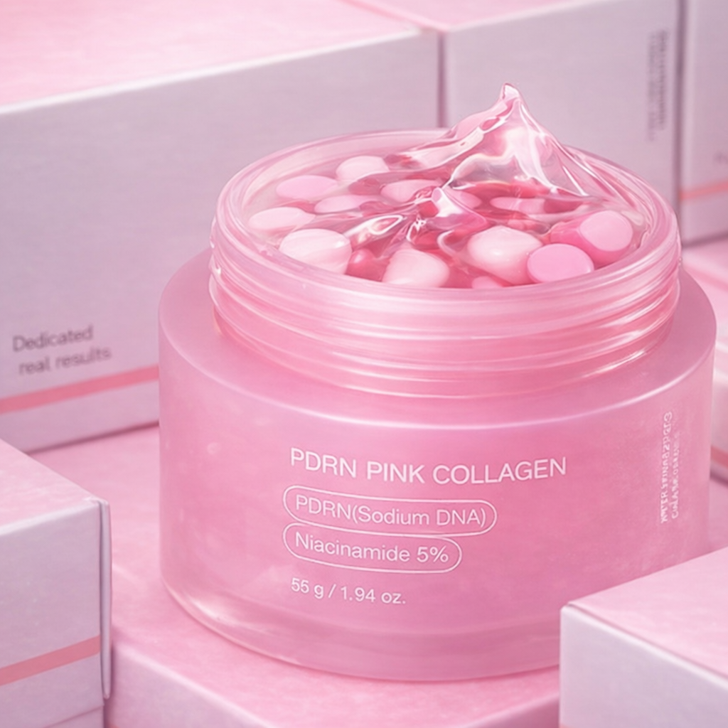 Pink Collagen Capsule Cream — Firmer, Glowing Skin